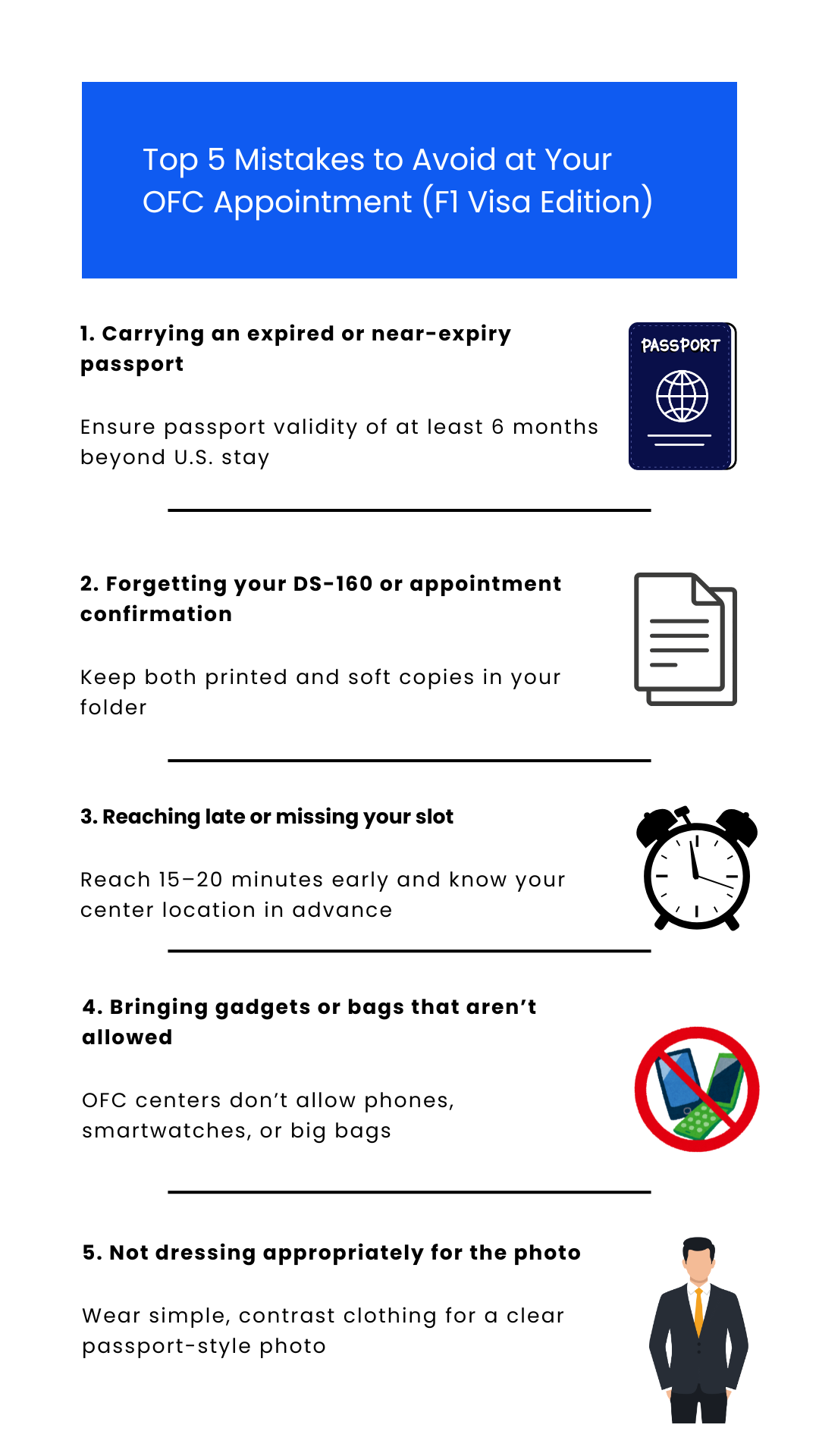 Ultimate Guide Documents Required for OFC Appointment F1 Visa (2025